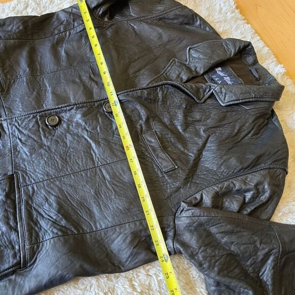 MICHAEL MICHELLE Mens Genuine Leather Jacket Size Large Soft Leather Size Large - Picture 8 of 9